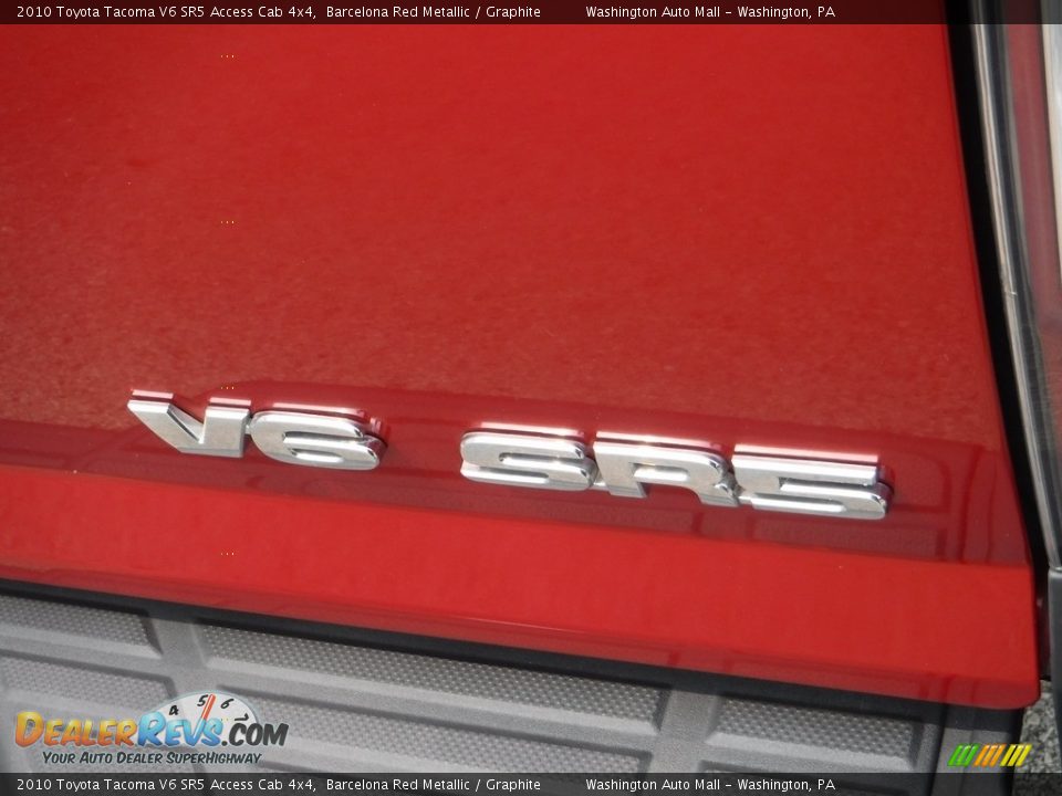 2010 Toyota Tacoma V6 SR5 Access Cab 4x4 Barcelona Red Metallic / Graphite Photo #17