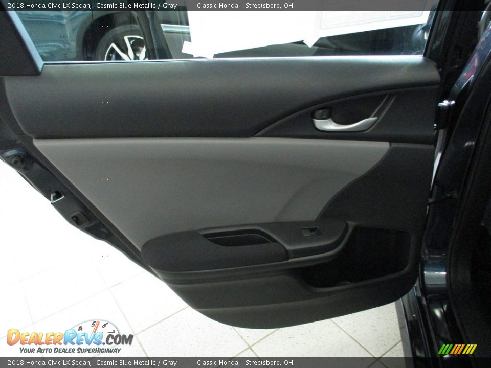 2018 Honda Civic LX Sedan Cosmic Blue Metallic / Gray Photo #22