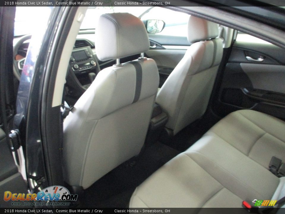 2018 Honda Civic LX Sedan Cosmic Blue Metallic / Gray Photo #23