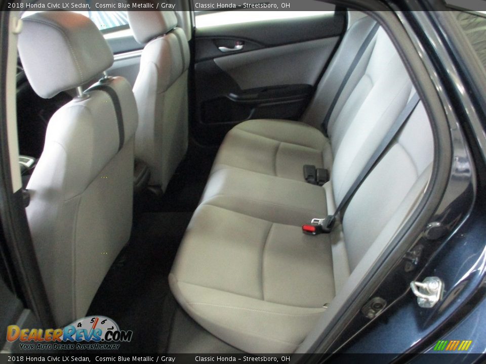 2018 Honda Civic LX Sedan Cosmic Blue Metallic / Gray Photo #24