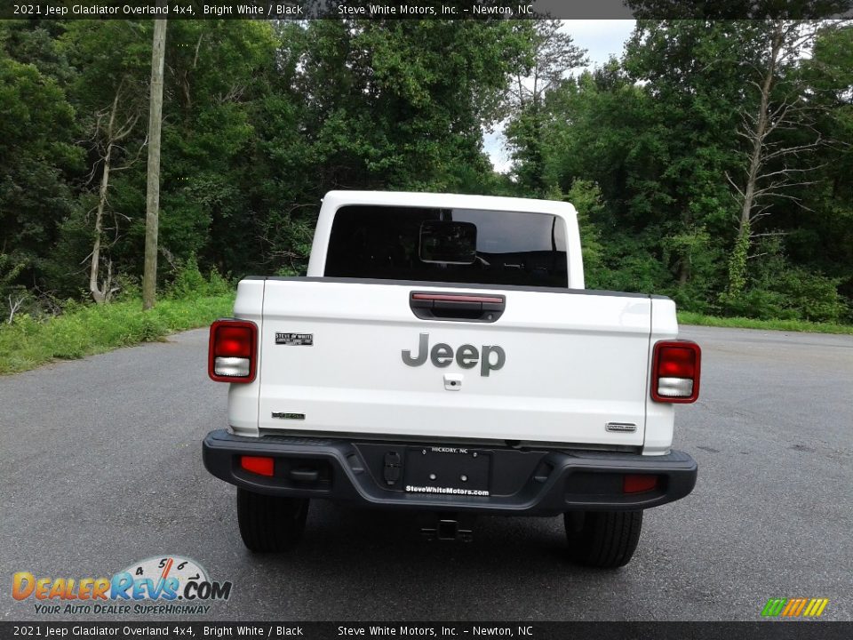 2021 Jeep Gladiator Overland 4x4 Bright White / Black Photo #7