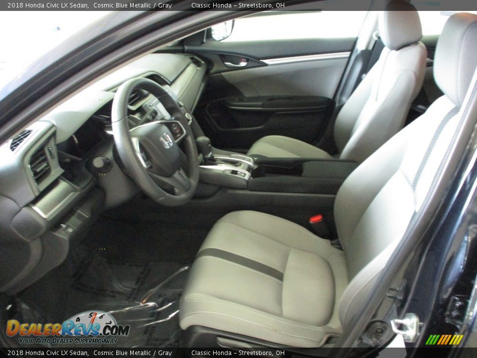 2018 Honda Civic LX Sedan Cosmic Blue Metallic / Gray Photo #27