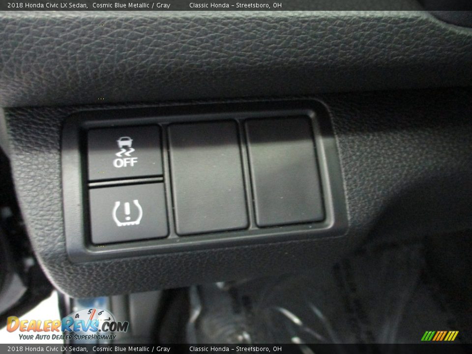 2018 Honda Civic LX Sedan Cosmic Blue Metallic / Gray Photo #28