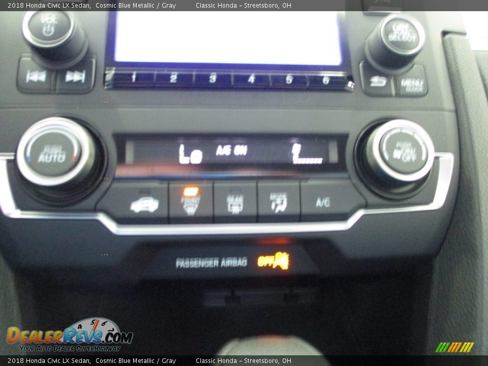 2018 Honda Civic LX Sedan Cosmic Blue Metallic / Gray Photo #33