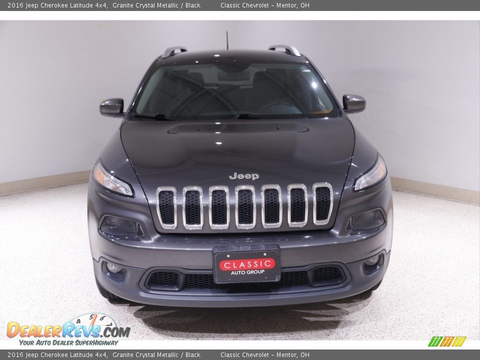 2016 Jeep Cherokee Latitude 4x4 Granite Crystal Metallic / Black Photo #2