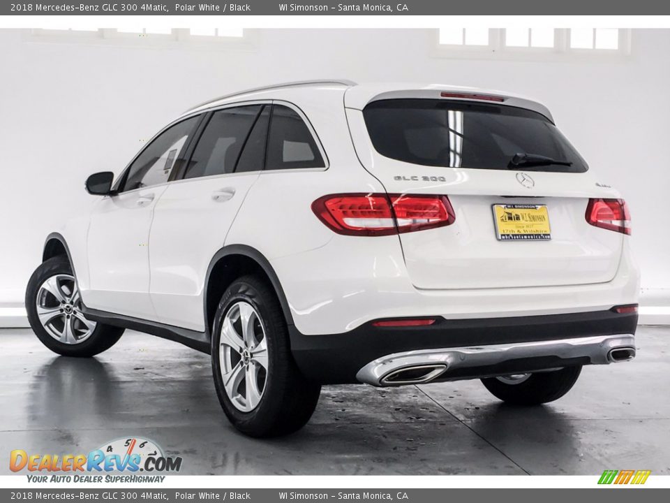 2018 Mercedes-Benz GLC 300 4Matic Polar White / Black Photo #3