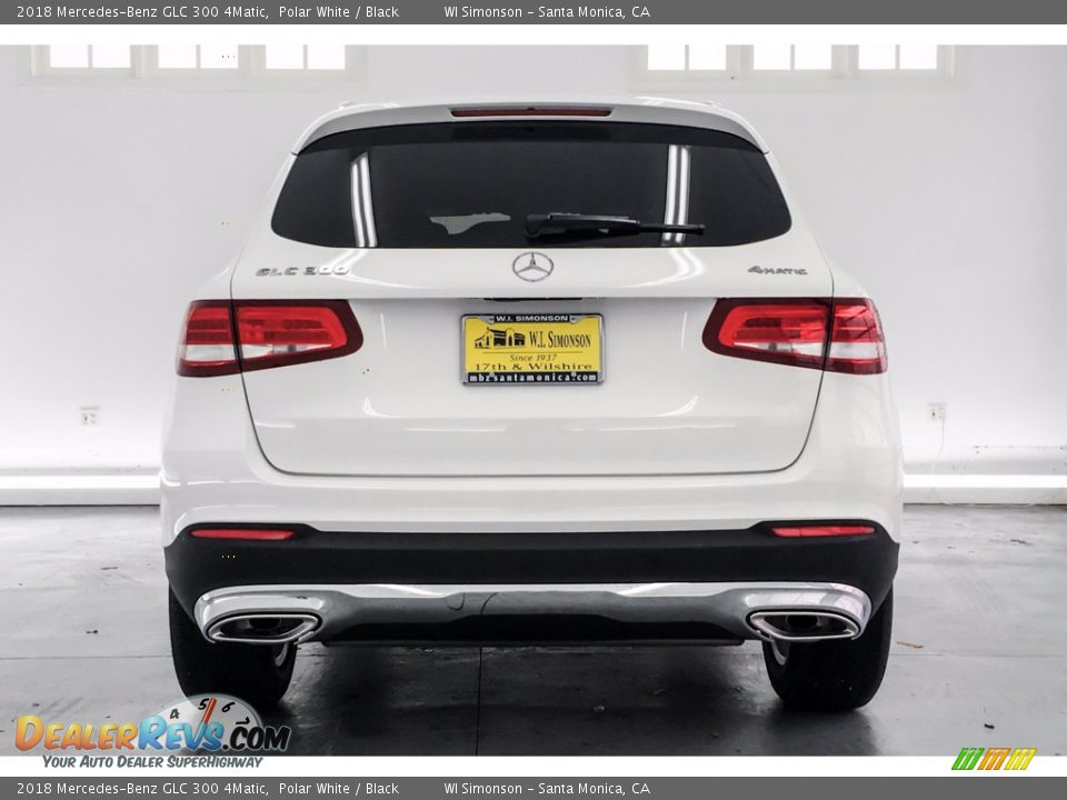 2018 Mercedes-Benz GLC 300 4Matic Polar White / Black Photo #4