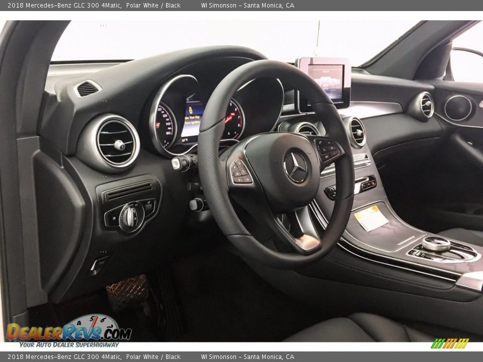 2018 Mercedes-Benz GLC 300 4Matic Polar White / Black Photo #5