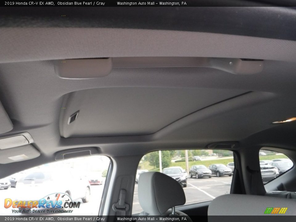 2019 Honda CR-V EX AWD Obsidian Blue Pearl / Gray Photo #11