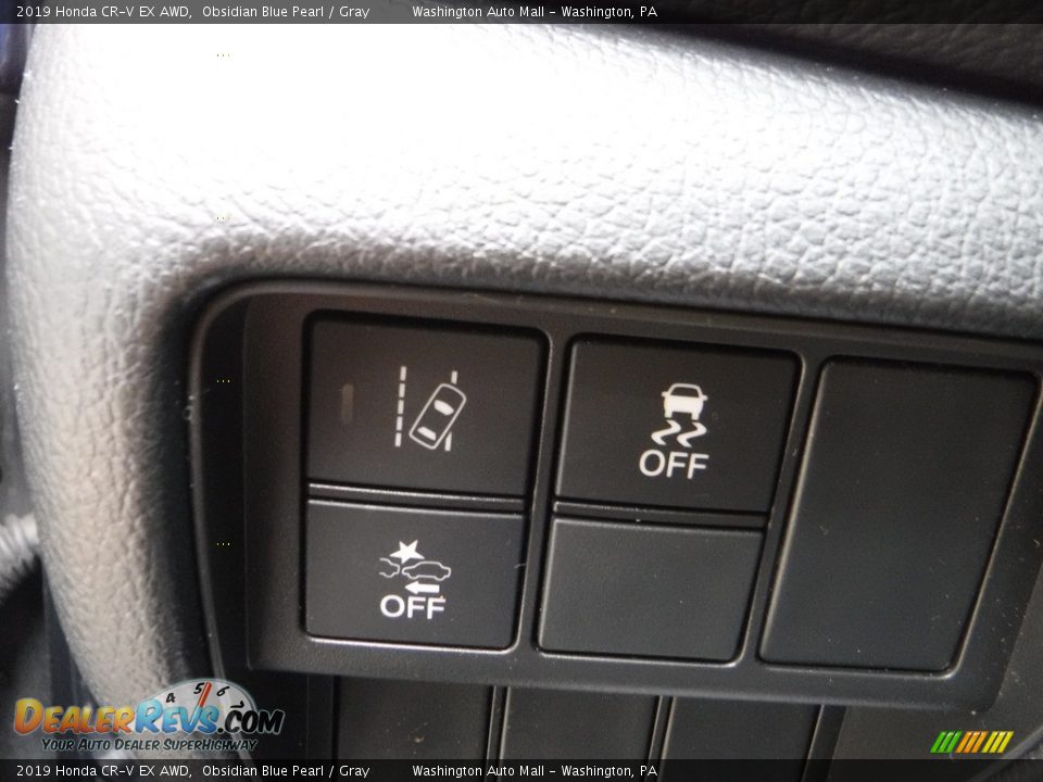 2019 Honda CR-V EX AWD Obsidian Blue Pearl / Gray Photo #13