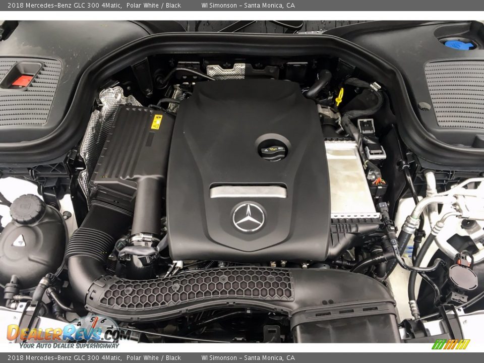 2018 Mercedes-Benz GLC 300 4Matic Polar White / Black Photo #8