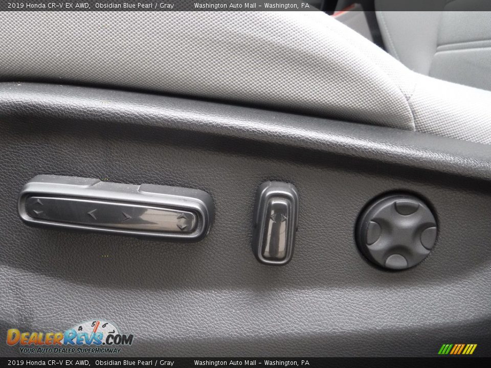 2019 Honda CR-V EX AWD Obsidian Blue Pearl / Gray Photo #16