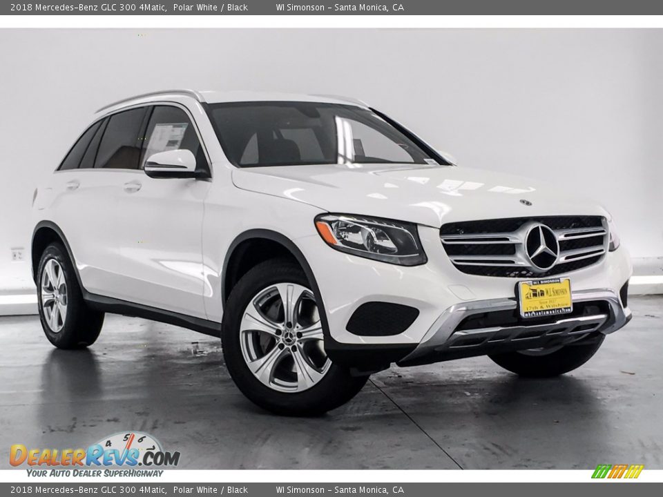 2018 Mercedes-Benz GLC 300 4Matic Polar White / Black Photo #12