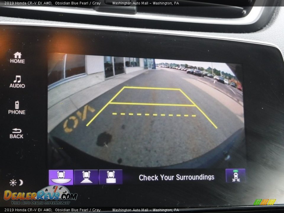 2019 Honda CR-V EX AWD Obsidian Blue Pearl / Gray Photo #20
