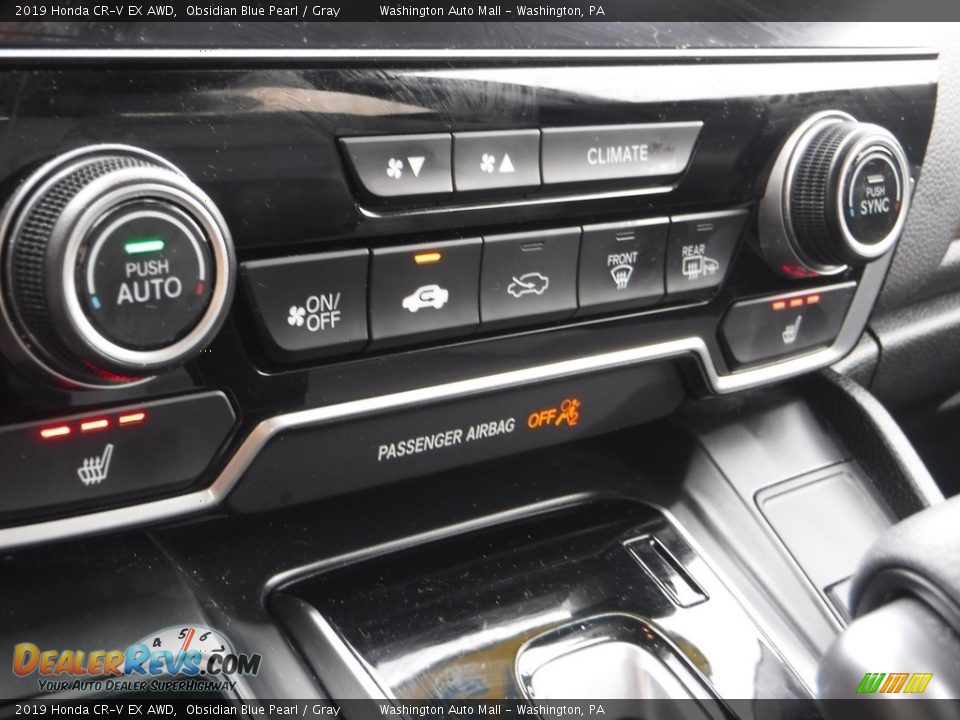 2019 Honda CR-V EX AWD Obsidian Blue Pearl / Gray Photo #21