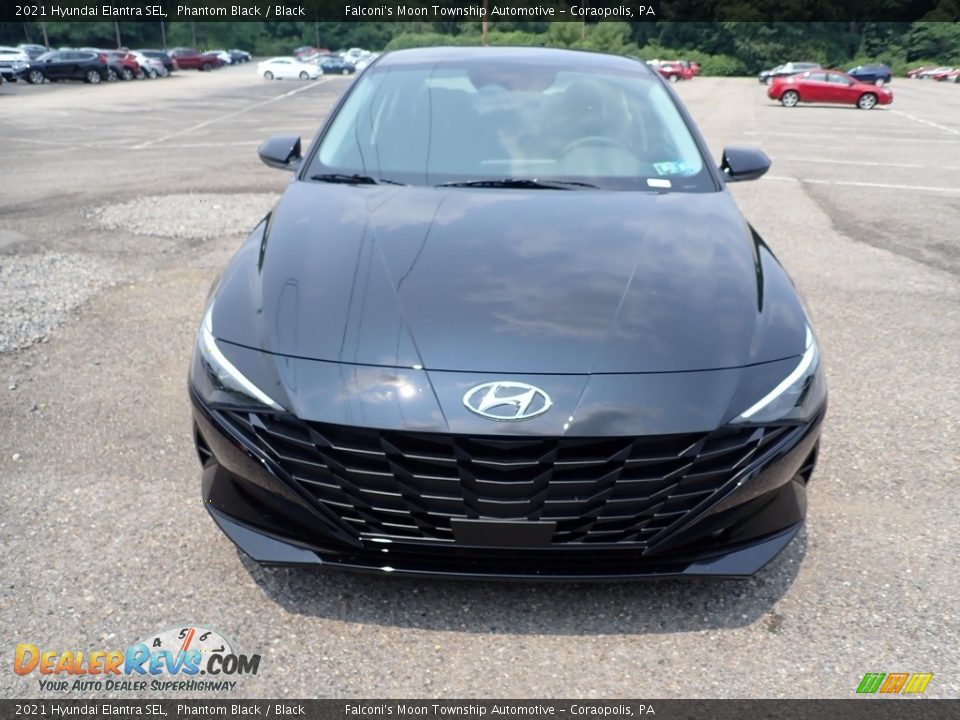 2021 Hyundai Elantra SEL Phantom Black / Black Photo #4