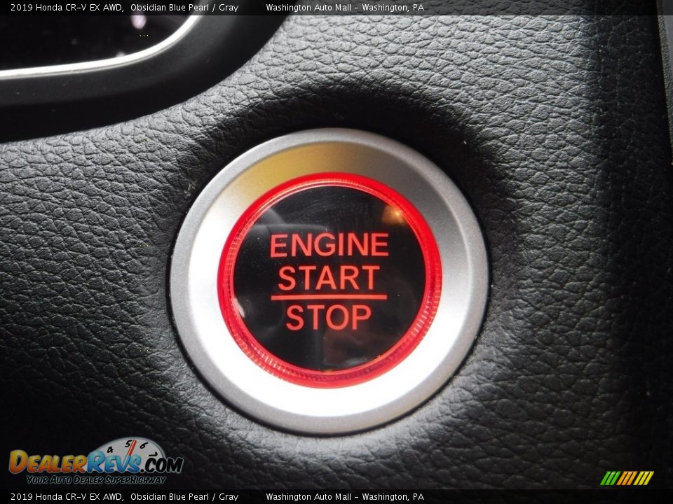 2019 Honda CR-V EX AWD Obsidian Blue Pearl / Gray Photo #22