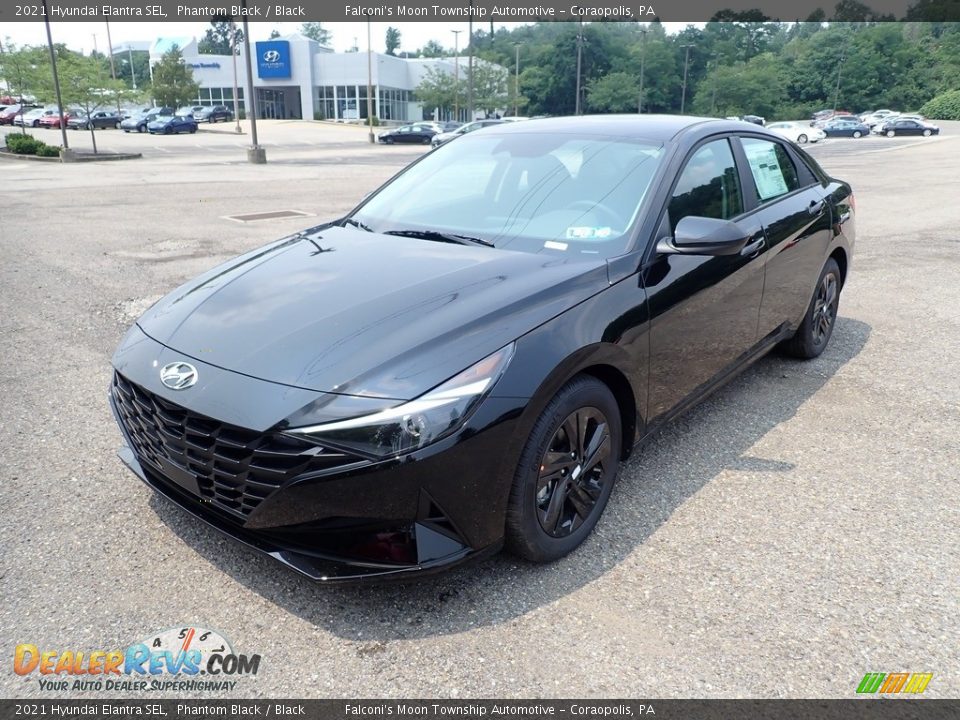 2021 Hyundai Elantra SEL Phantom Black / Black Photo #5