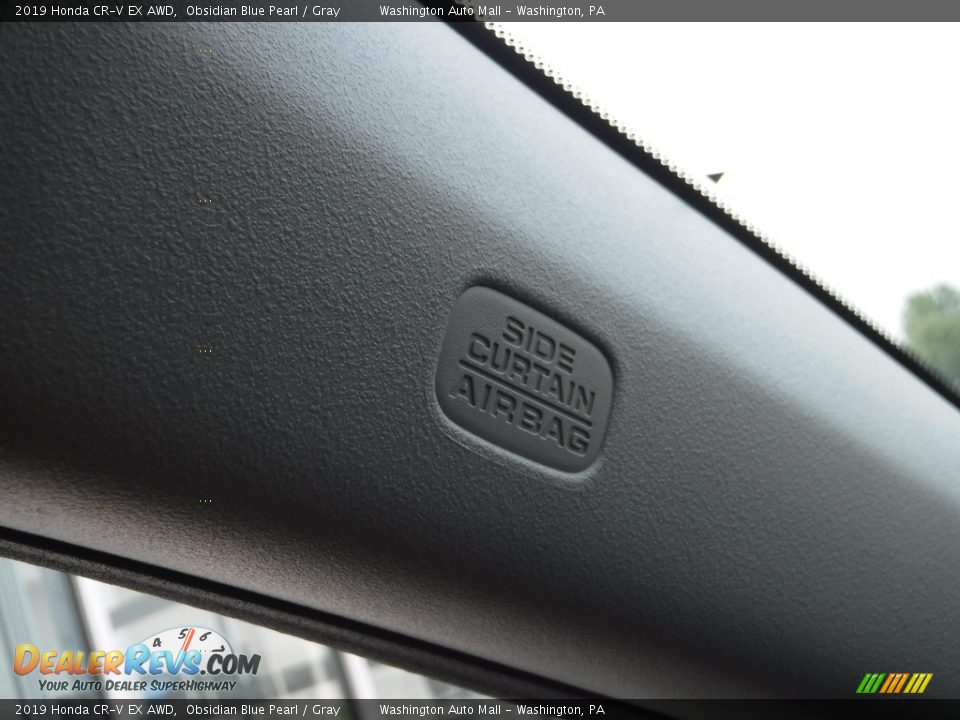2019 Honda CR-V EX AWD Obsidian Blue Pearl / Gray Photo #23