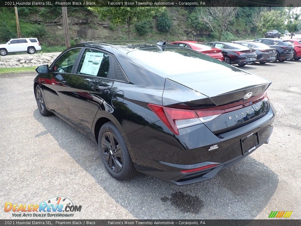 2021 Hyundai Elantra SEL Phantom Black / Black Photo #7