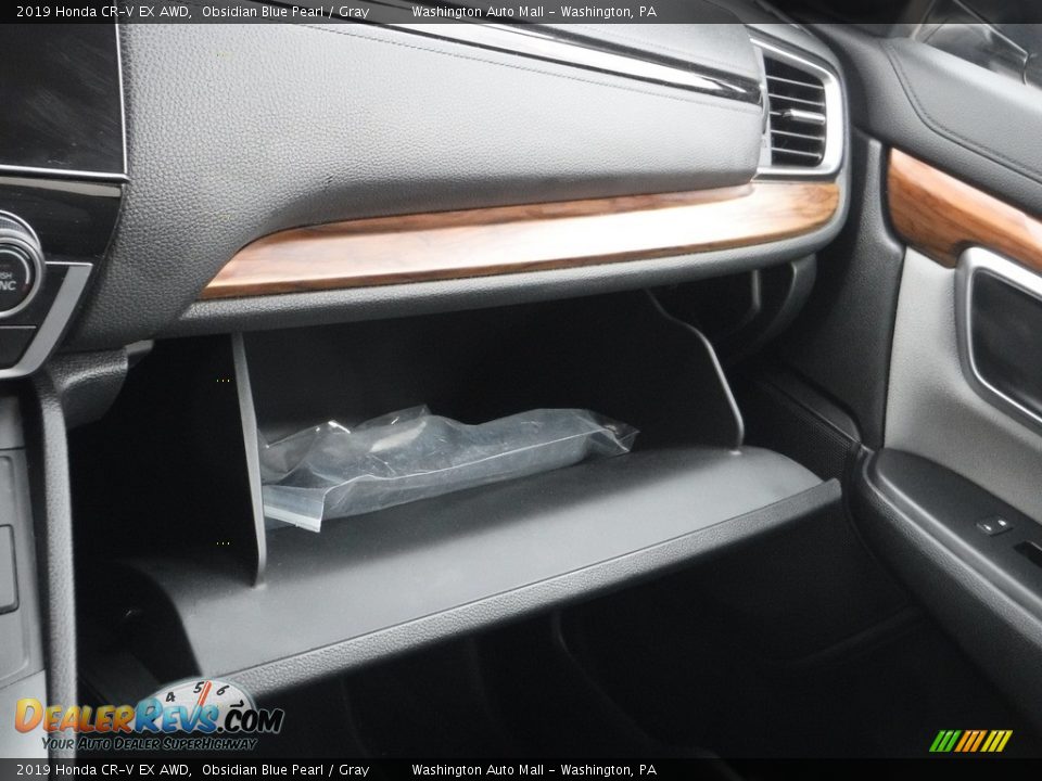 2019 Honda CR-V EX AWD Obsidian Blue Pearl / Gray Photo #26