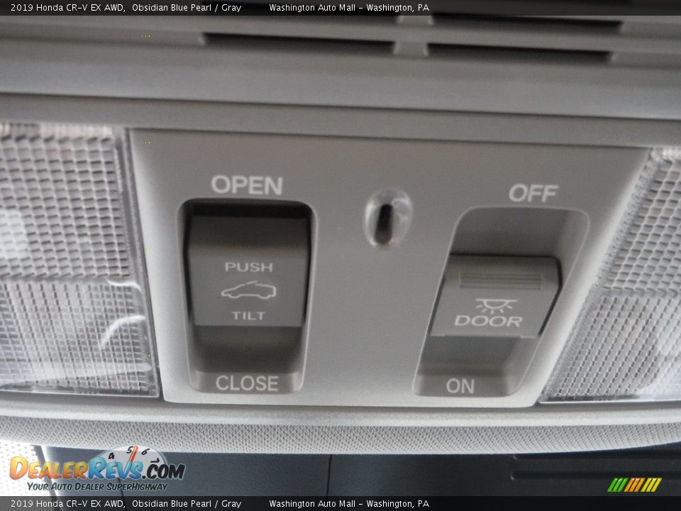 2019 Honda CR-V EX AWD Obsidian Blue Pearl / Gray Photo #27