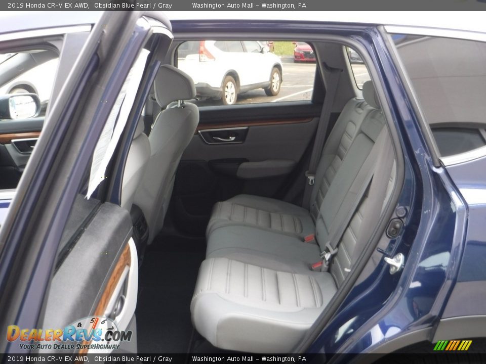 2019 Honda CR-V EX AWD Obsidian Blue Pearl / Gray Photo #28