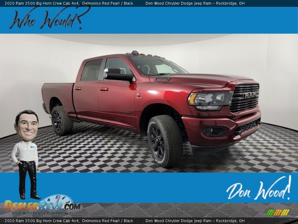 2020 Ram 3500 Big Horn Crew Cab 4x4 Delmonico Red Pearl / Black Photo #1