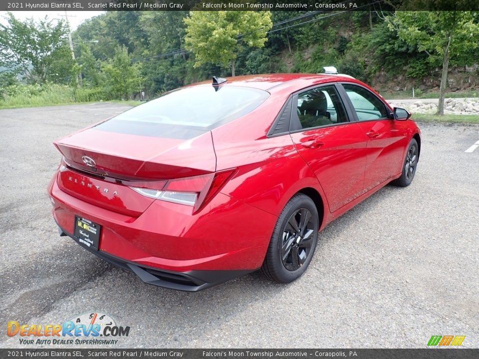 2021 Hyundai Elantra SEL Scarlet Red Pearl / Medium Gray Photo #2