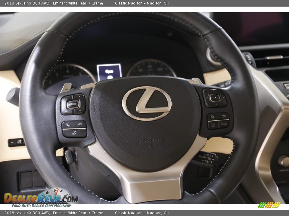 2018 Lexus NX 300 AWD Eminent White Pearl / Creme Photo #7