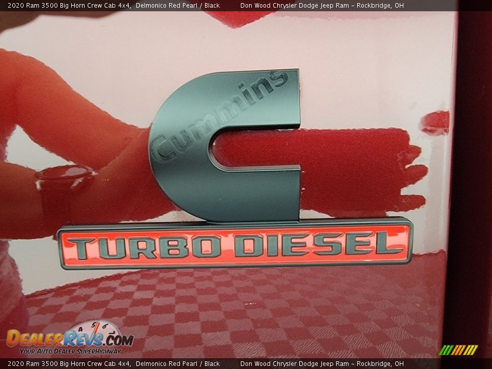 2020 Ram 3500 Big Horn Crew Cab 4x4 Delmonico Red Pearl / Black Photo #18