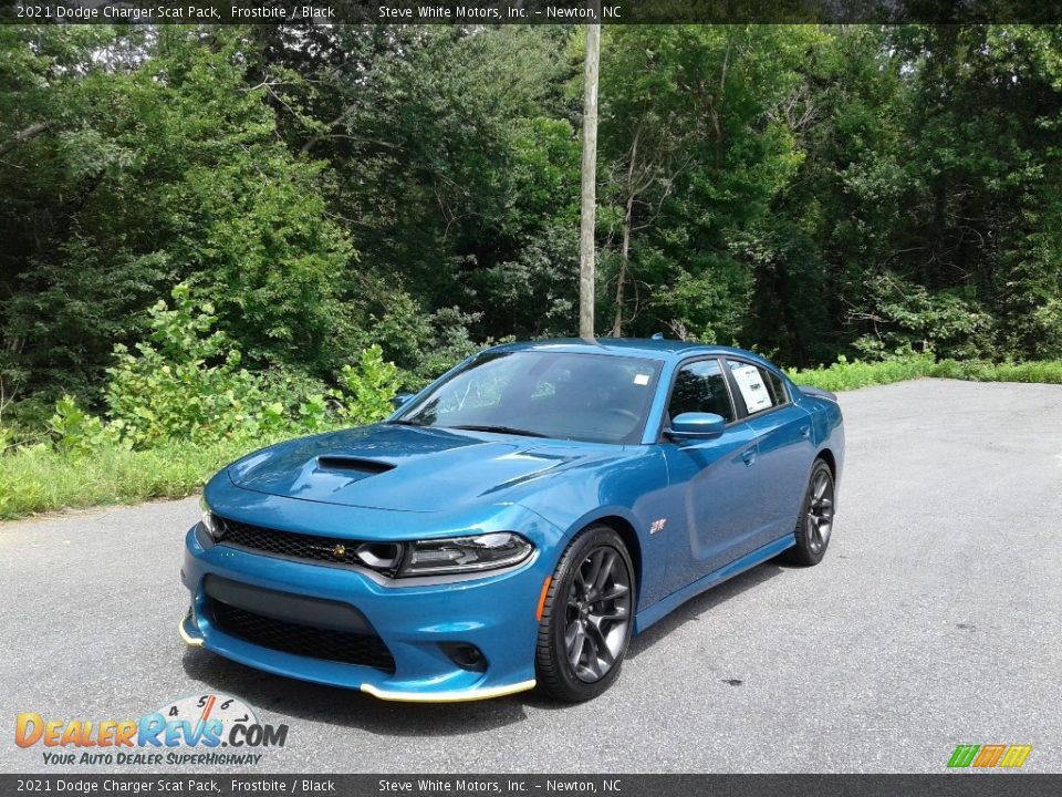 2021 Dodge Charger Scat Pack Frostbite / Black Photo #2