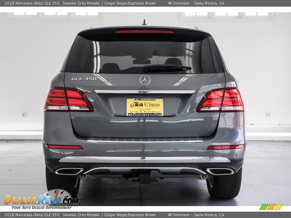 2018 Mercedes-Benz GLE 350 Selenite Grey Metallic / Ginger Beige/Espresso Brown Photo #4