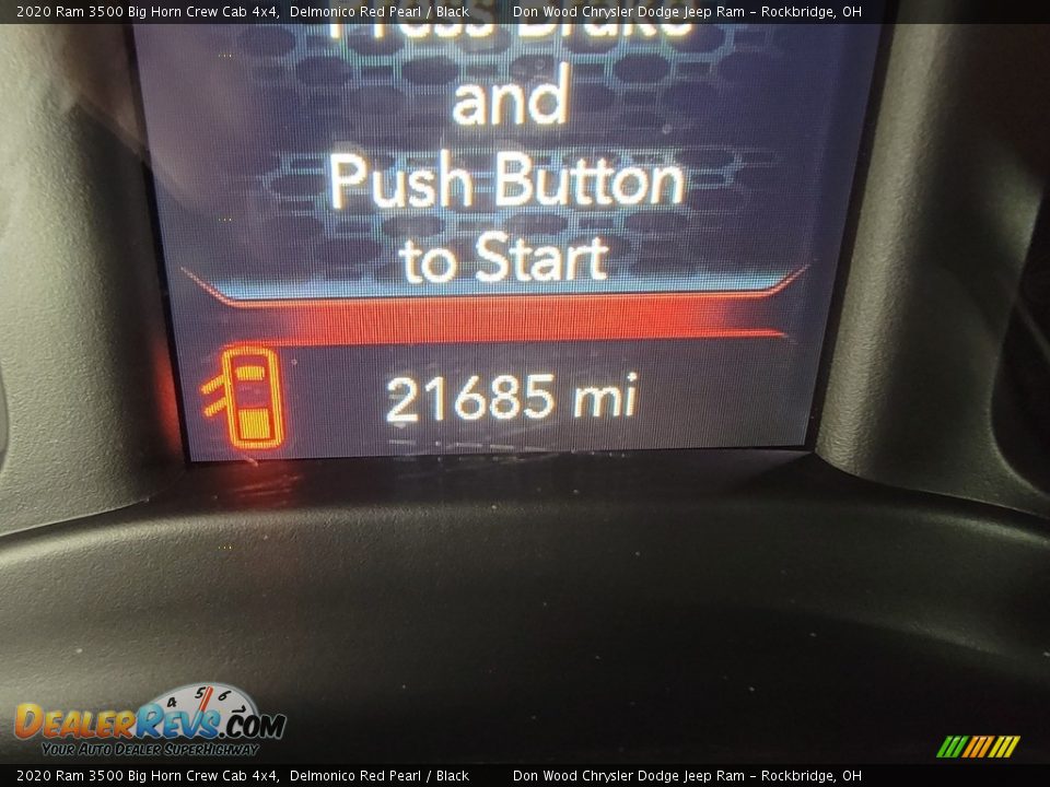 2020 Ram 3500 Big Horn Crew Cab 4x4 Delmonico Red Pearl / Black Photo #30