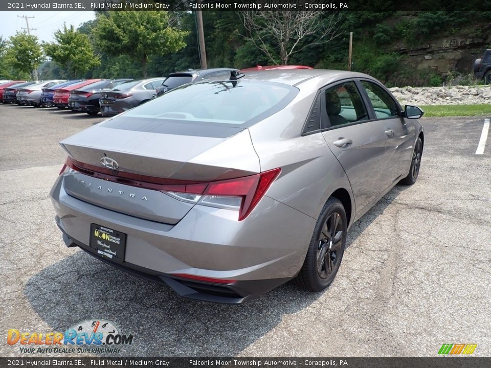 2021 Hyundai Elantra SEL Fluid Metal / Medium Gray Photo #2