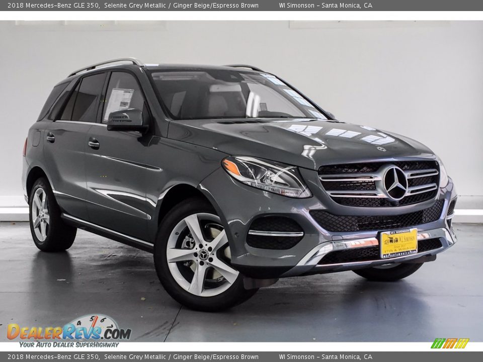 2018 Mercedes-Benz GLE 350 Selenite Grey Metallic / Ginger Beige/Espresso Brown Photo #12