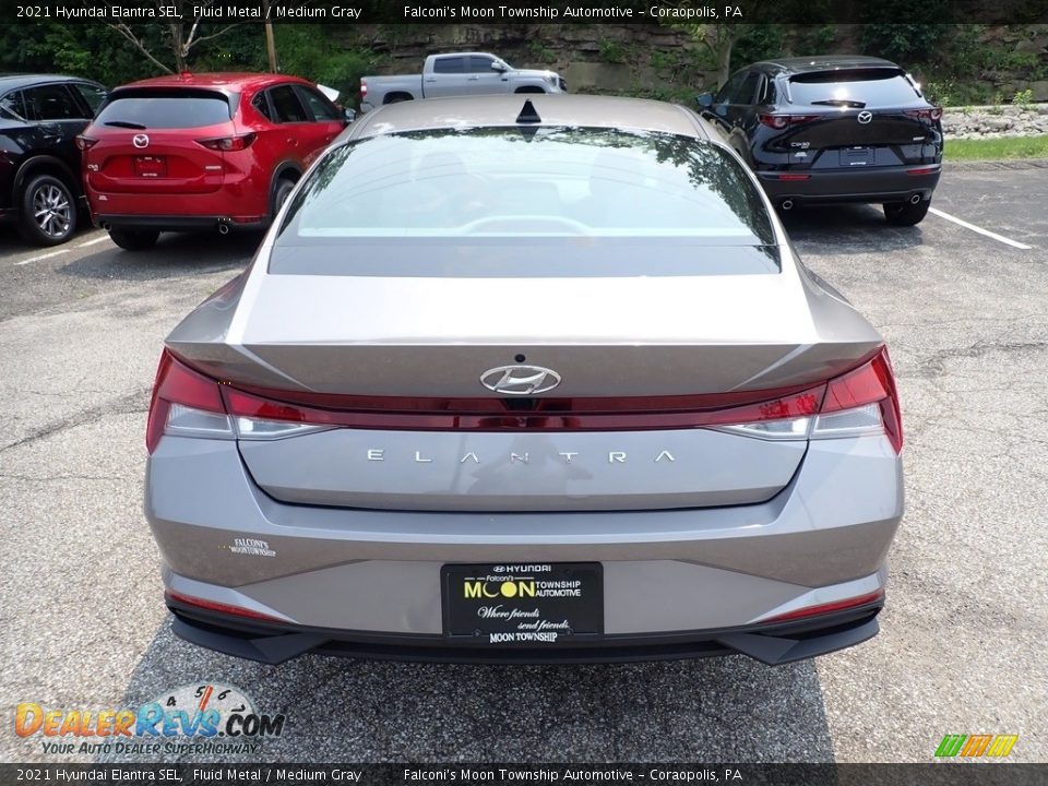 2021 Hyundai Elantra SEL Fluid Metal / Medium Gray Photo #8