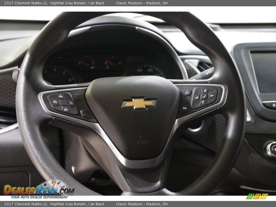 2017 Chevrolet Malibu LS Nightfall Gray Metallic / Jet Black Photo #7