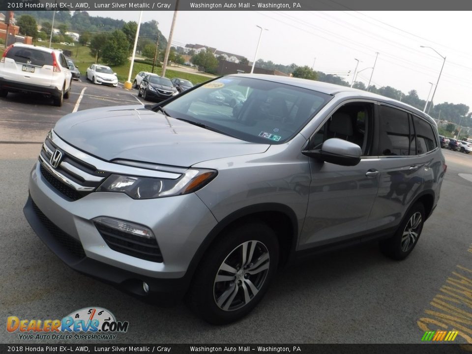 2018 Honda Pilot EX-L AWD Lunar Silver Metallic / Gray Photo #5