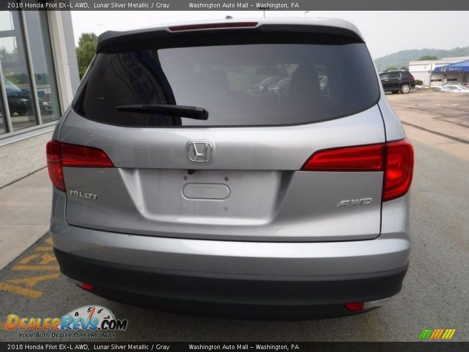 2018 Honda Pilot EX-L AWD Lunar Silver Metallic / Gray Photo #8