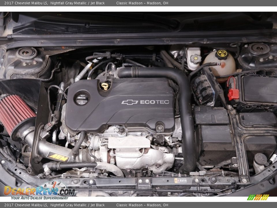 2017 Chevrolet Malibu LS Nightfall Gray Metallic / Jet Black Photo #16