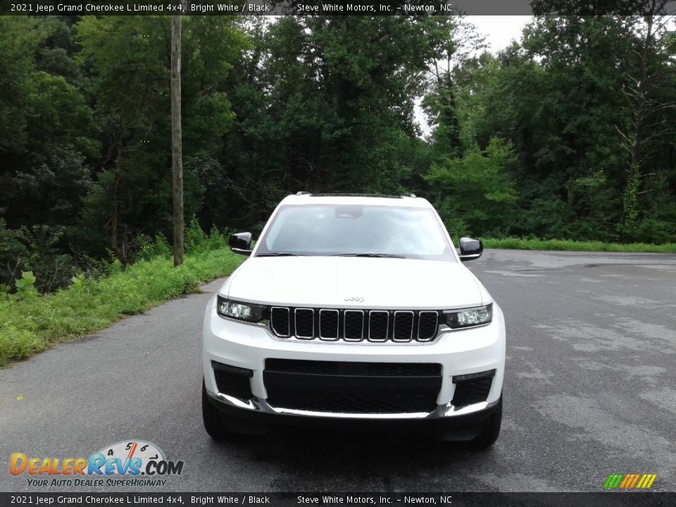 2021 Jeep Grand Cherokee L Limited 4x4 Bright White / Black Photo #3