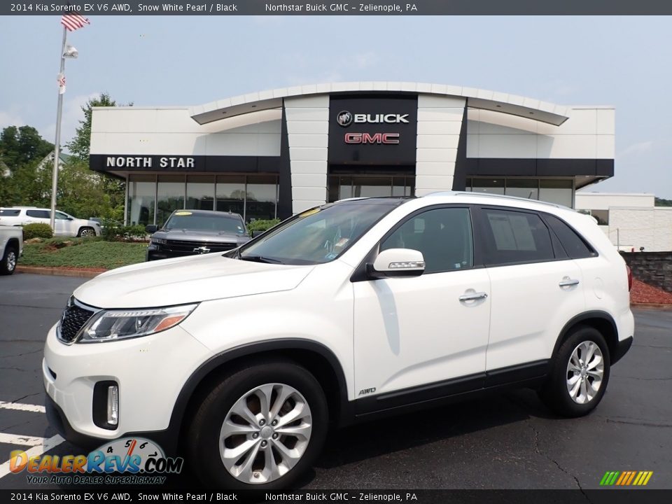 2014 Kia Sorento EX V6 AWD Snow White Pearl / Black Photo #1