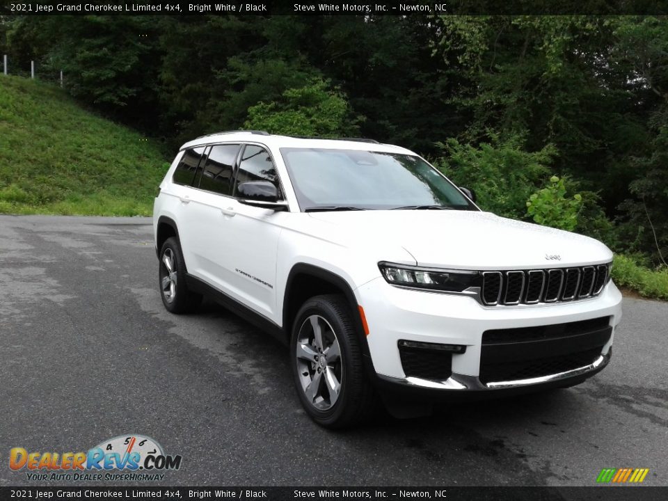 2021 Jeep Grand Cherokee L Limited 4x4 Bright White / Black Photo #4