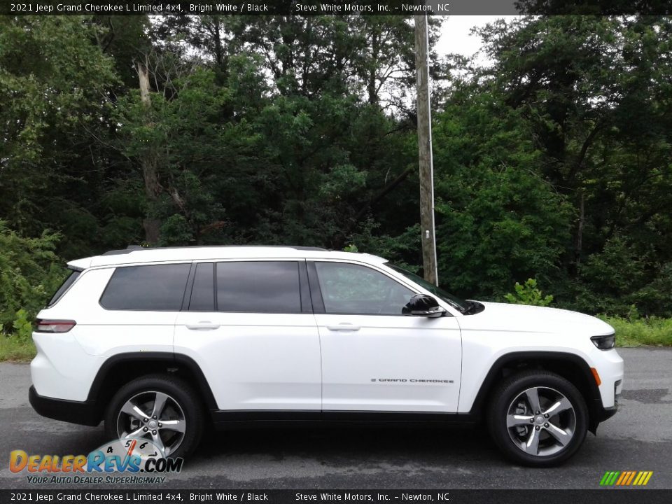 2021 Jeep Grand Cherokee L Limited 4x4 Bright White / Black Photo #5
