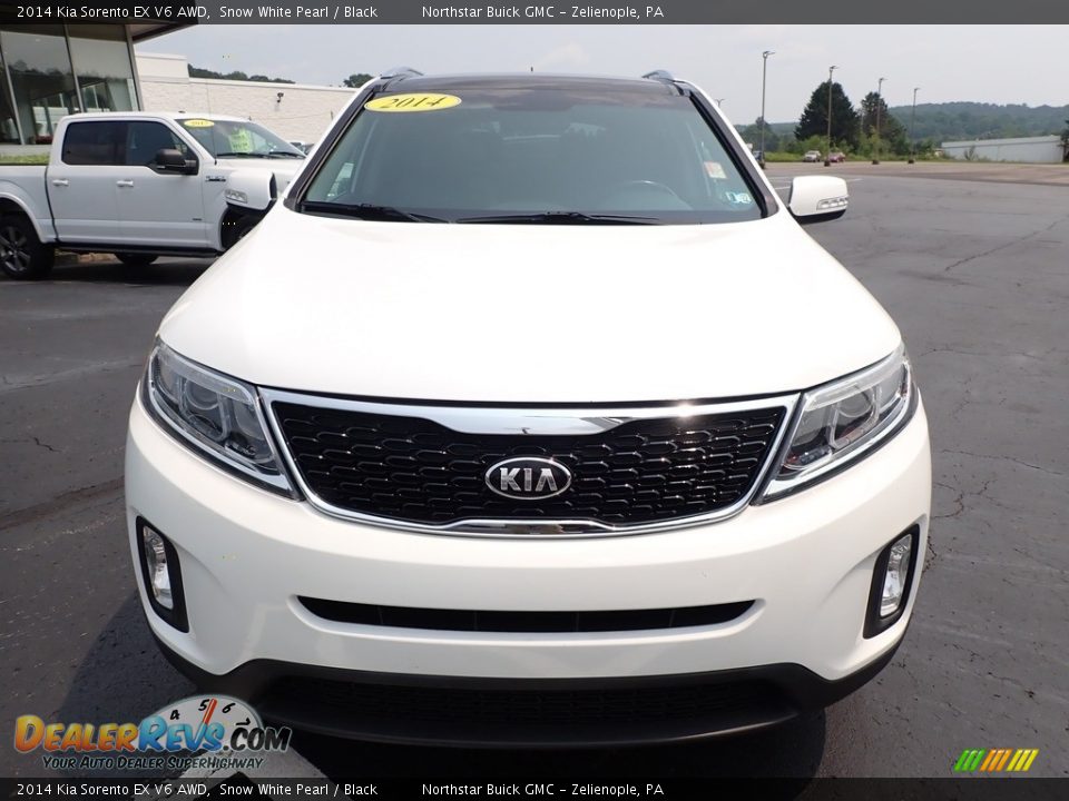 2014 Kia Sorento EX V6 AWD Snow White Pearl / Black Photo #3