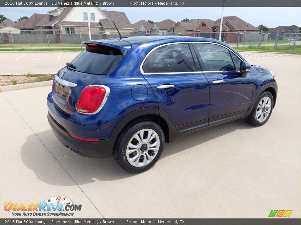 Blu Venezia (Blue Metallic) 2016 Fiat 500X Lounge Photo #6