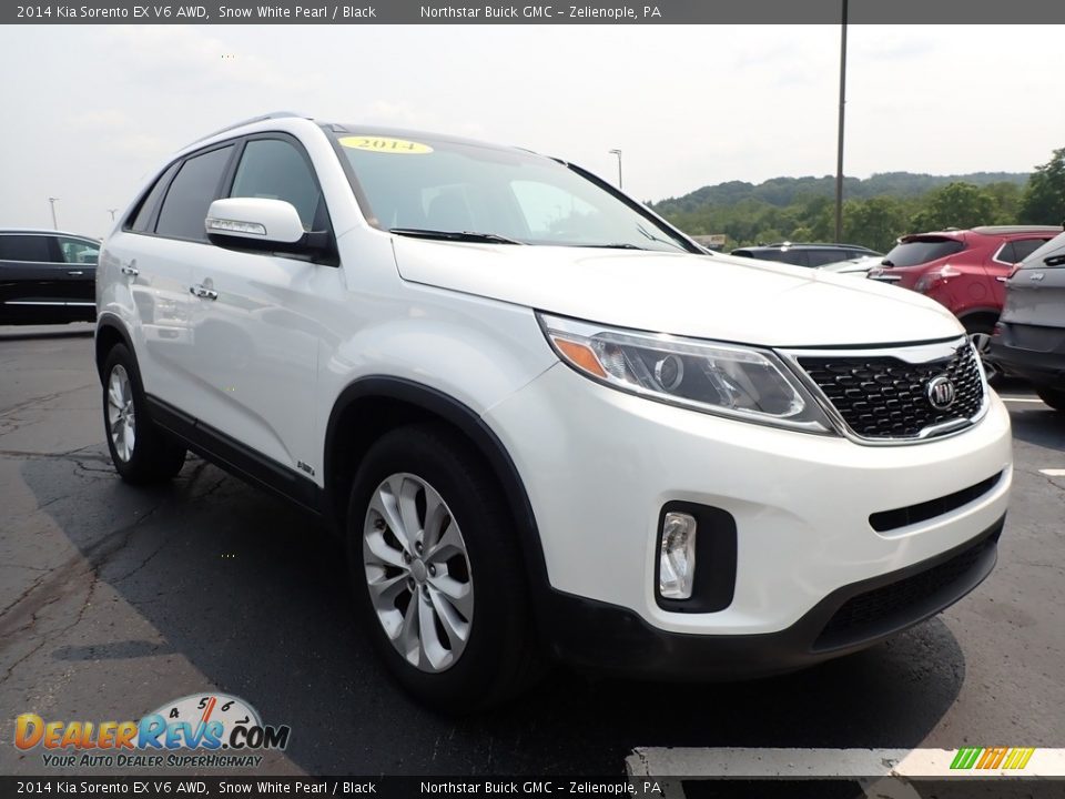 2014 Kia Sorento EX V6 AWD Snow White Pearl / Black Photo #4