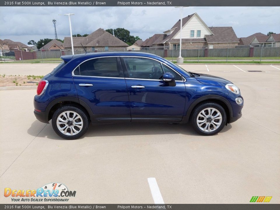 Blu Venezia (Blue Metallic) 2016 Fiat 500X Lounge Photo #7