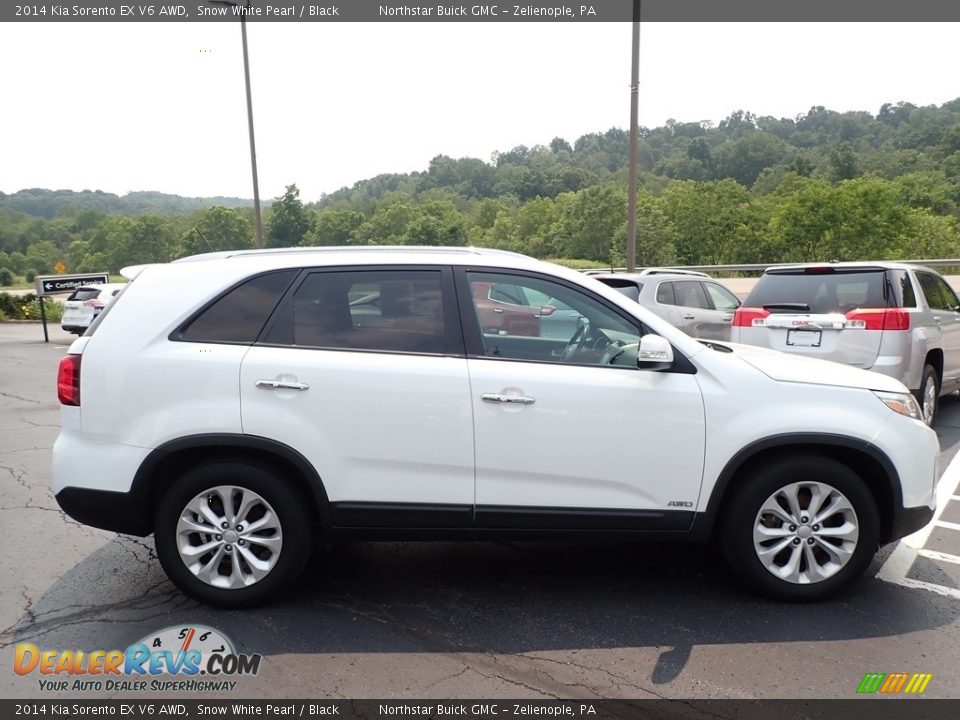 2014 Kia Sorento EX V6 AWD Snow White Pearl / Black Photo #6